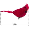 thumbnail image 2 of Bibana 12 Pack Red Birds Ornaments Handmade Artificial Birds Clip on Christmas Tree for Christmas Tree Wreaths Garland Decorations (Red), 2 of 15