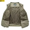 thumbnail image 5 of Chaleco táctico de pesca y senderismo para hombre, chaqueta sin mangas de malla para fotógrafo, 14 bolsillos, novedad de verano, 5 of 5