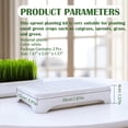 thumbnail image 2 of EASTIN 2-Pack Cat Grass Planter (No Seeds Included)  Tri-Section Design  Anti-Pull Out Cat Grass Seed Starter Tray  Sprouts Growing Kit  Microgreens Growing Trays, 2 of 8