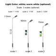 thumbnail image 5 of 20pcs White Model Street Lights Layout Lamppost Railway Train Garden Playground Scenery Led Lamp Lighting 1:100 Scale 110mm, 5 of 8