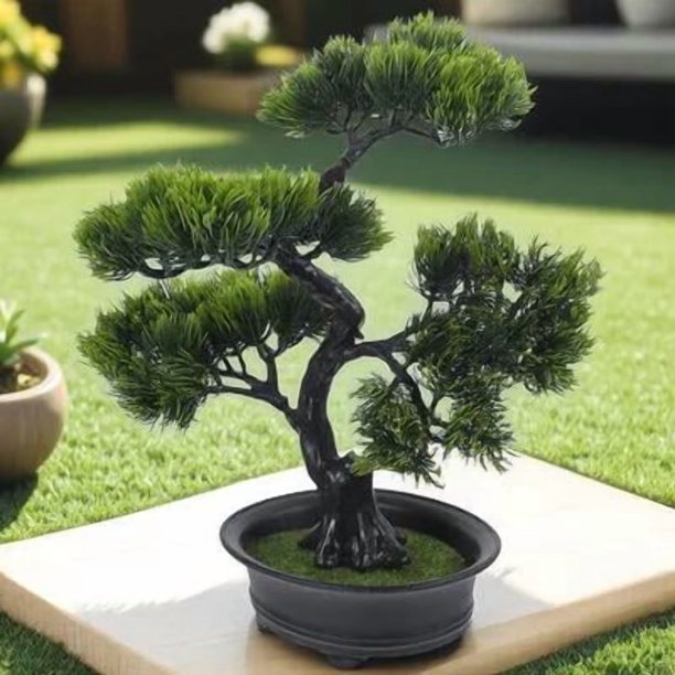 ADDHAT Árbol Bonsái Artificial Para Interior Planta Falsa Para Oficina Y Hogar