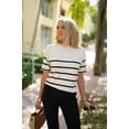 thumbnail image 3 of Weardear Womens Knit Short Sleeve Summer Tops Solid Color Pullover Sweater Basic Crew Neck Casual Blouses, 3 of 6