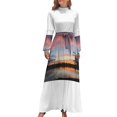 thumbnail image 1 of Vestido largo tornado rosa Moda mujer Vestido de verano para mujer, 1 of 4