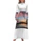 thumbnail image 2 of Vestido largo tornado rosa Moda mujer Vestido de verano para mujer, 2 of 5