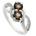 thumbnail image 4 of Natural Smoky Quartz - Brazil 925 Sterling Silver Ring s.5 Jewelry DGR1130_F_5 R-1033, 4 of 7