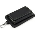 thumbnail image 1 of HELIAHOO Car Key Case Genuine Leather Key Chain Wallet Car Keychain Holder with 6 Hooks Fashionable Snap Closure Keychain Organizer CJ912-62643, 1 of 1