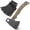 1393, variant on Camping Axes,DC53 Steel Micarta Handle Chopping Axe Bushcraft Camping Axes Survival Hatchet Full Tang Axe for Hiking Camping Splitting Chopping Wood(Black)