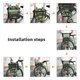 thumbnail image 2 of Bolsa de asiento trasero 18L Hebilla ajustable Accesorios de bicicleta impermeables Verde, 2 of 8