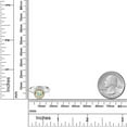 thumbnail image 3 of Gem Stone King 925 Silver and 10K Yellow Gold Mercury Mist Mystic Topaz and White Lab Grown Diamond Halo Engagement Ring for Women (0.67 Cttw, Gemstone November Birthstone, Round 5MM, Size 8), 3 of 3
