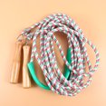 thumbnail image 2 of EeaseCA 1Pc 7m Wooden Handle Jumping Rope Sports Fitness Skipping Rope Exercise Skipping Rope Portable Game Skip Rope (Random Color), 2 of 7