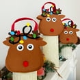 thumbnail image 3 of Wrapables Felt Reindeer Gift Bags, Holiday Decorations (Set of 6), 3 of 11