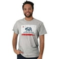 thumbnail image 4 of State of California Distressed Flag Men's Graphic T Shirt Tees Brisco Brands X, 4 of 4