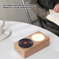 thumbnail image 4 of Speaker, POrtable  Record Player Speaker Style  Speaker with Night Light for Home Desk Office, 4 of 7