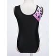 thumbnail image 4 of Aislor Kids Teen Girls Gymnastics Leotard with Shorts Set Dance Ballet Unitard Two Pieces Sport Size 3-14 Pink Leopard 5-6, 4 of 7