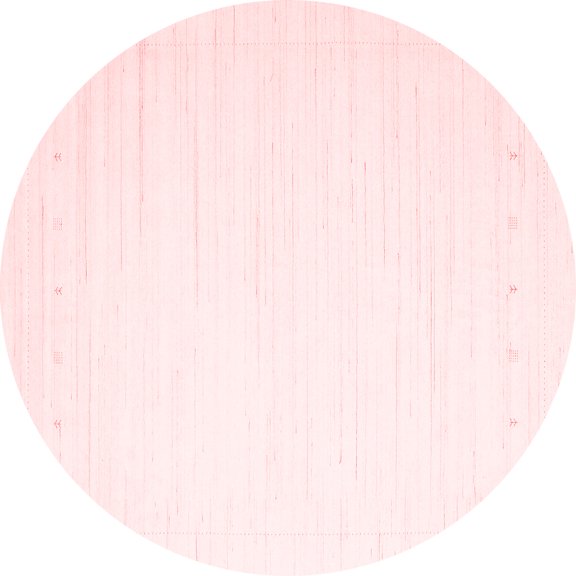 Ahgly Company Indoor Round Solid Red Modern Area Rugs, 3' Round