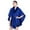 Blue, variant on Ladies Autumn Winter Imitation Collar Hooded Womens Wraps Cape Woolen Coat Large Size Cardigan Red