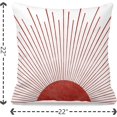 thumbnail image 5 of Boho Pillows，Boho Sun Pillow Cover20x20,Boho Couch Pillows, Boho Sun Decor for Home Bedroom Living Room（red）, 5 of 5