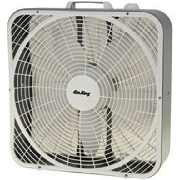 Air King 20" 3-Speed Commercial Grade Box Fan, White, 9723