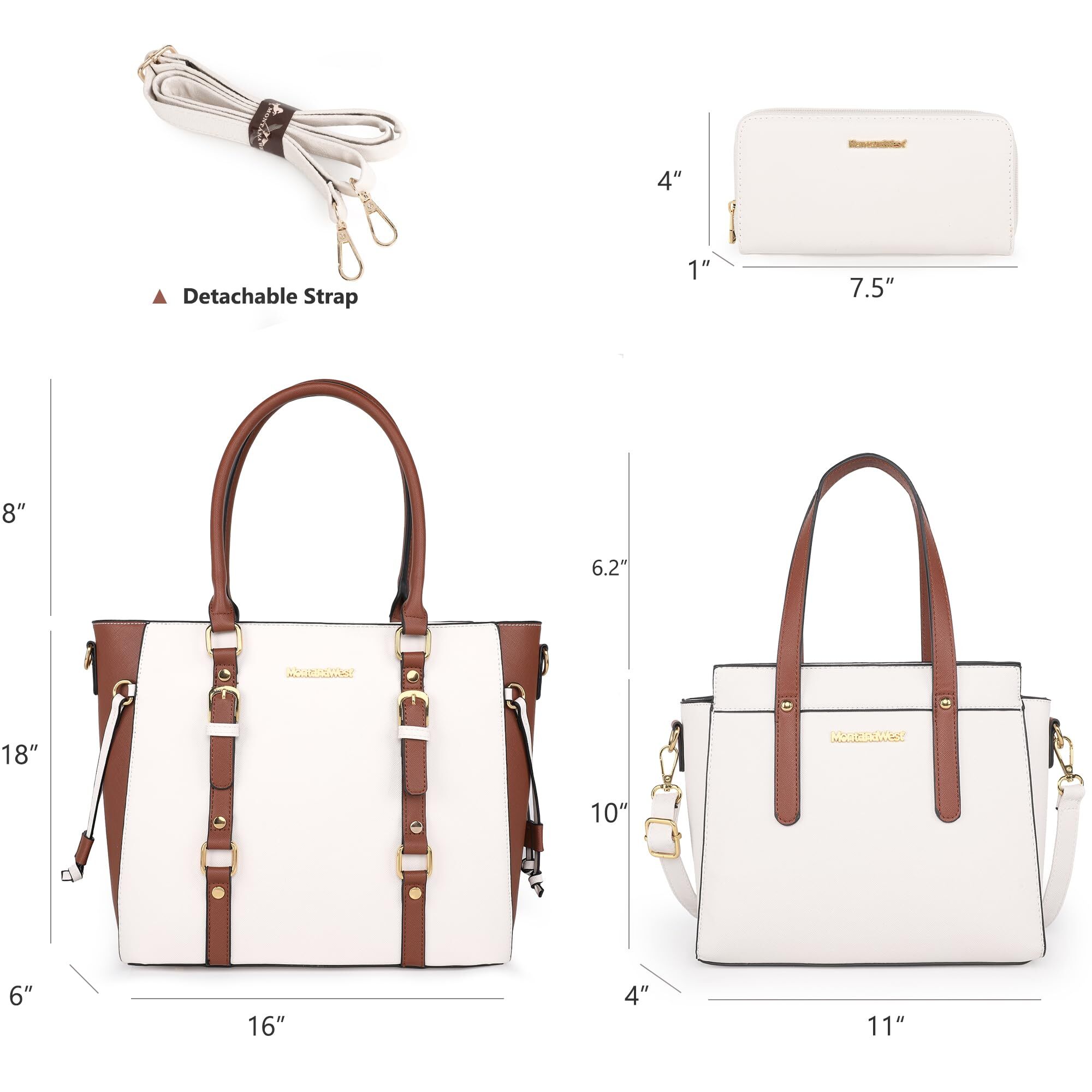 Montana West 3-Piece Tote, Handbag and Wallet Set photo 4