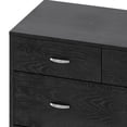 thumbnail image 5 of GDF Studio Wilbur Mid Century Modern Wooden 5 Drawer Dresser, Black, 5 of 8