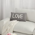 thumbnail image 4 of Mina Victory Life Styles Tufted Love Modern Cotton Throw Pillow in Gray, 4 of 5