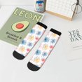 thumbnail image 7 of Pofeuu Bright Colorful Fireworks Print 30cm Socks, Adult Running Hiking Socks for Youth and Adult, 7 of 7
