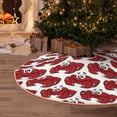 thumbnail image 5 of Fotbe Cute Red Crab Pattern Christmas Tree Skirt, Tree Skirts Plush Christmas Decorations, Christmas Tree Skirts Xmas Decorations Holiday Party Decor-30", 5 of 6