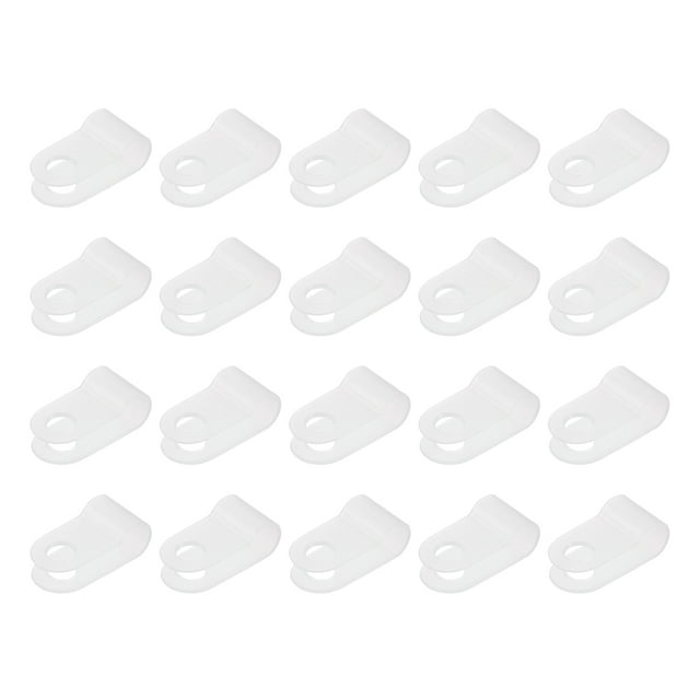 Unique Bargains R-Type Cable Clamps, 1000 Pack 5.3mm(0.21') Cable Clip Cable Organizer Cord Clips