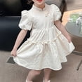 thumbnail image 5 of Ketyyh-chn99 Robe pour Bébé Fille Robes d'Été Été Tout-Petit Enfants Fille Manches Longues Courte Robe de Princesse de Fête Rouge,6-7 Ans, 5 of 5