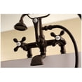 thumbnail image 4 of Kingston Brass Deck-Mount Clawfoot Tub Faucets In Oil Rubbed Bronze AE209T5, 4 of 6