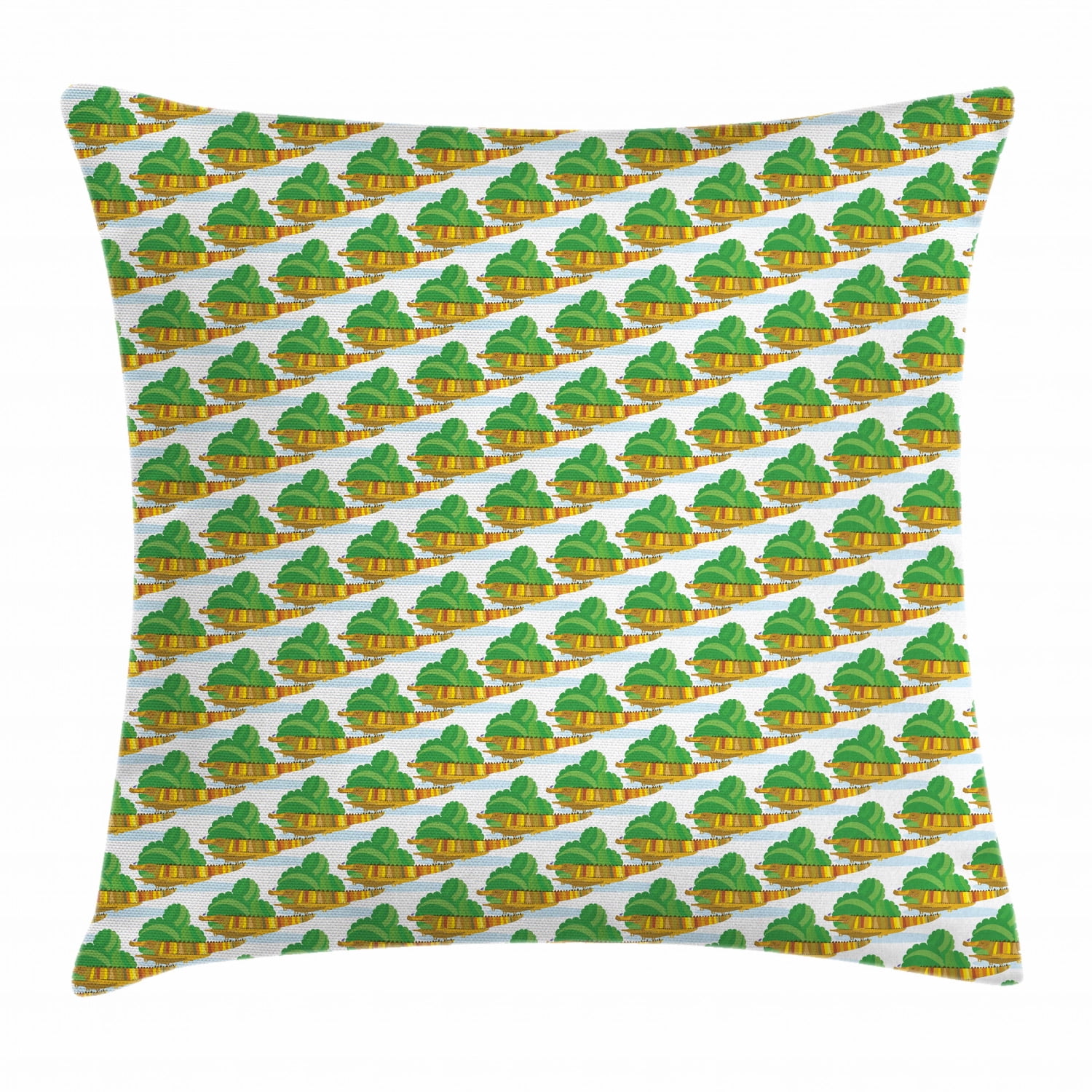 alligator throw pillow