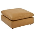 thumbnail image 3 of Modway Commix Down Filled Overstuffed Faux Leather Ottoman in Tan, 3 of 7