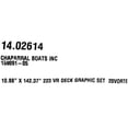 thumbnail image 5 of Chaparral Boat Graphic Hull Decal 14.02614 | 223 VR Gray (Set of 2), 5 of 5