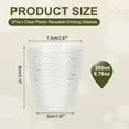 thumbnail image 2 of Uxcell Vasos de Plástico Transparentes Reutilizables, Juego de Vasos de 6.8oz (Transparente, 2 Pcs), 2 of 7