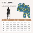 thumbnail image 4 of Salouo Rubber Duck Pattern Women's Pajamas Set Long Sleeve Button Down Sleepwear Soft Pj Lounge Sets for women 2 Piece Pjs Set with Long Pants-Medium, 4 of 7