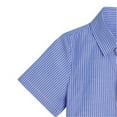 thumbnail image 6 of LYMAYTER Boy's Button Down Shirts Kids Stripe Tops Boys Short Sleeve Beach Summer Shirt 9M-11Y, 6 of 7