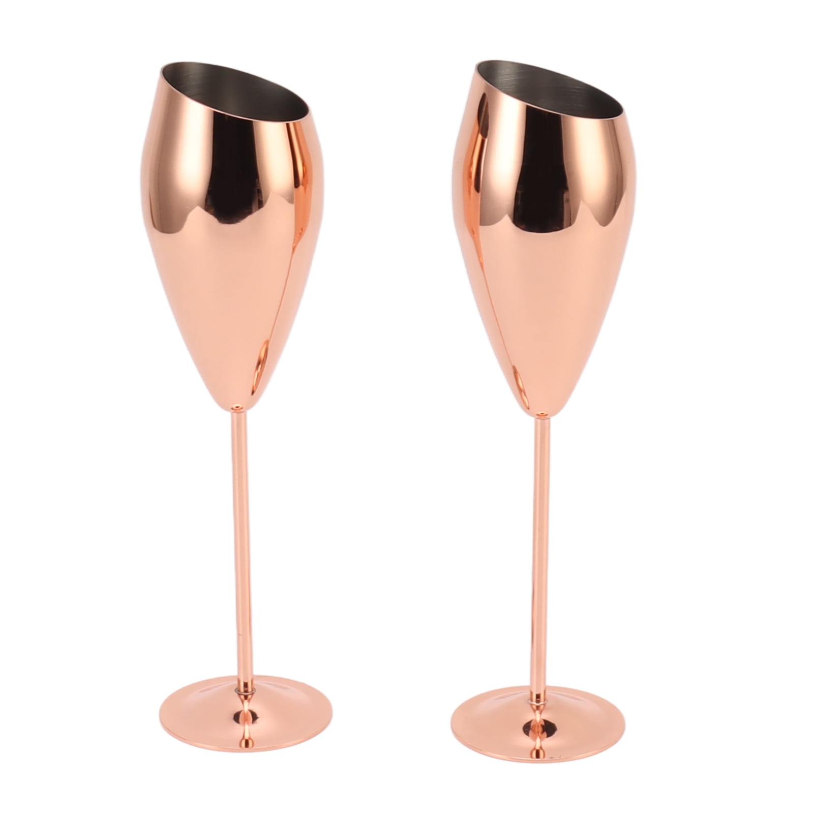 Juvale Rose Gold Stemless Champagne Glasses for Bride and Maid of