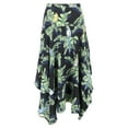 thumbnail image 1 of Pre-Owned Stella McCartney Birds of Paradise Printed Asymmetric Hem Midi Skirt in Multicolor Silk, 1 of 2