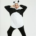 thumbnail image 2 of TBWYF Onesie Costumes One Piece Pajama Unisex Union Suits Animal Costume Panda M[156CM-165CM] Black&White, 2 of 2