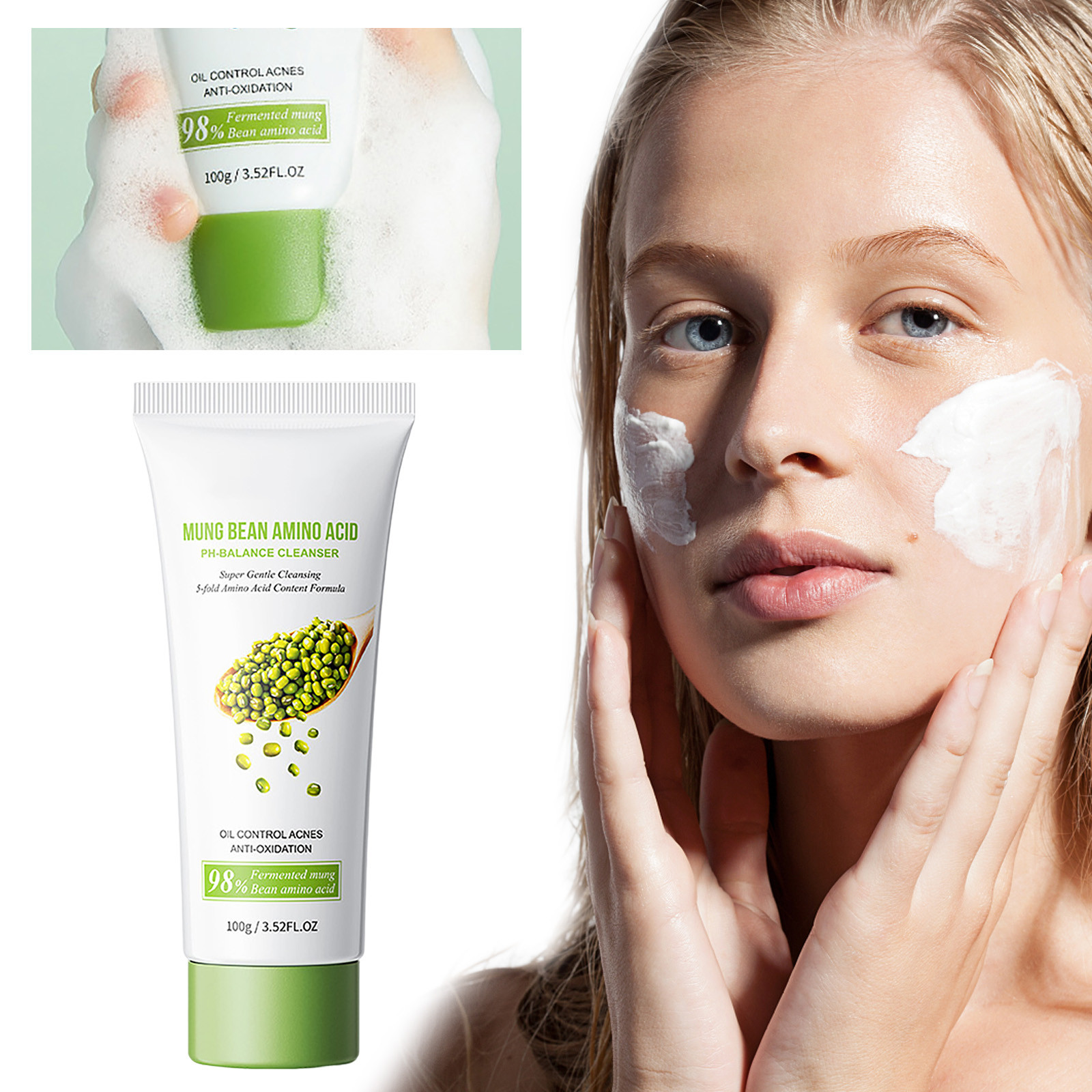 Exfoliating Face Wash Gentle Moisturizing Cleanser And T For Sensitive ...