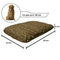 thumbnail image 2 of Zambia Pet Bed, Wild Tropical Animal Camouflage Skin Pattern Bohemian Folk Design, Chew Resistant Pad for Dogs and Cats Cushion with Removable Cover, 24" x 39", Pale Caramel Dark Brown, by Ambesonne, 2 of 4