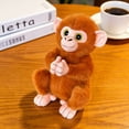 thumbnail image 4 of WKSCLPAI Punch Monkey Plush, Punch The Monkey Plush Stuffed Animal Plush Toy, Adorable Protect The Monkey, 2Pc Soft Fluffy Cuddly Cuddle Buddy Plush, 4 of 8