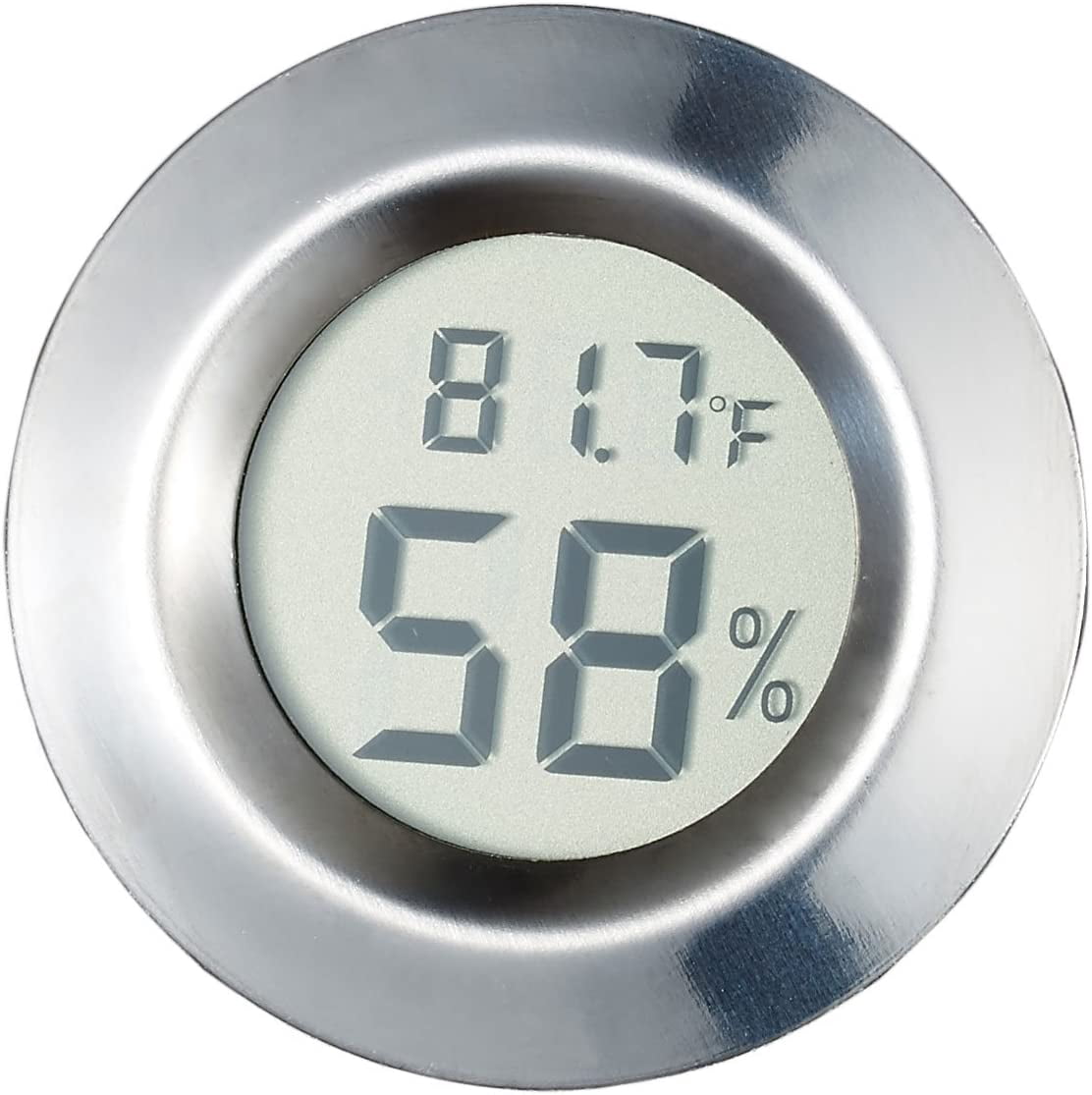 Visol VAC717 Modern Small Circular Digital Hygrometer