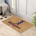 thumbnail image 3 of Qocolhg 4th of July Patriotic Alphabet Front Door Mat, Independence Day Decoration Non Slip 26 Letter Welcome Doormat for Indoor Entrance, Memorial Day Floor Rugs for Home, 16x24 inch Clearance, 3 of 5