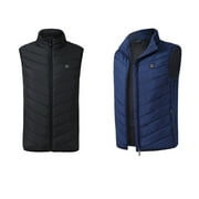 ziyahihome Men Electric Heated Vest Male Heating Waistcoat USB Thermal Warm Winter Jacket