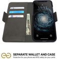 thumbnail image 2 of dreem Fibonacci 2-in-1 Wallet-Case for iPhone XR, Magnetic Detachable Shock-Proof TPU Slim-Case, RFID Protection, 2-Way, 2 of 5