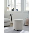 thumbnail image 1 of Hometrends  Boucle Storage With Lid, 1 of 8