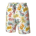 thumbnail image 5 of Kdxio Boho Bunny Pattern Mens Casual Shorts - Drawstring Summer Beach Sports Shorts for Men, 5 of 9
