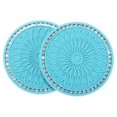 thumbnail image 1 of Ofertas Únicas 2 Pcs Posavasos para Tazas de Coche Universal Antideslizante Accesorios de Interior para Coche Color Azul Claro PVC, 1 of 6