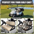 thumbnail image 4 of Jeiento Brown Cow Print Golf Cart Seat Covers Golf Cart Backrest and Bench Seat Covers 2 Pieces Non-Slip for Most 2 Person Seats Cushion, 4 of 7